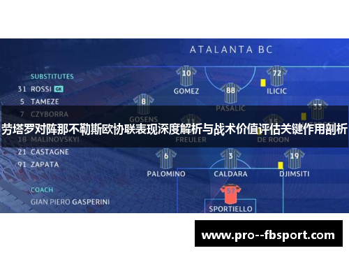 劳塔罗对阵那不勒斯欧协联表现深度解析与战术价值评估关键作用剖析